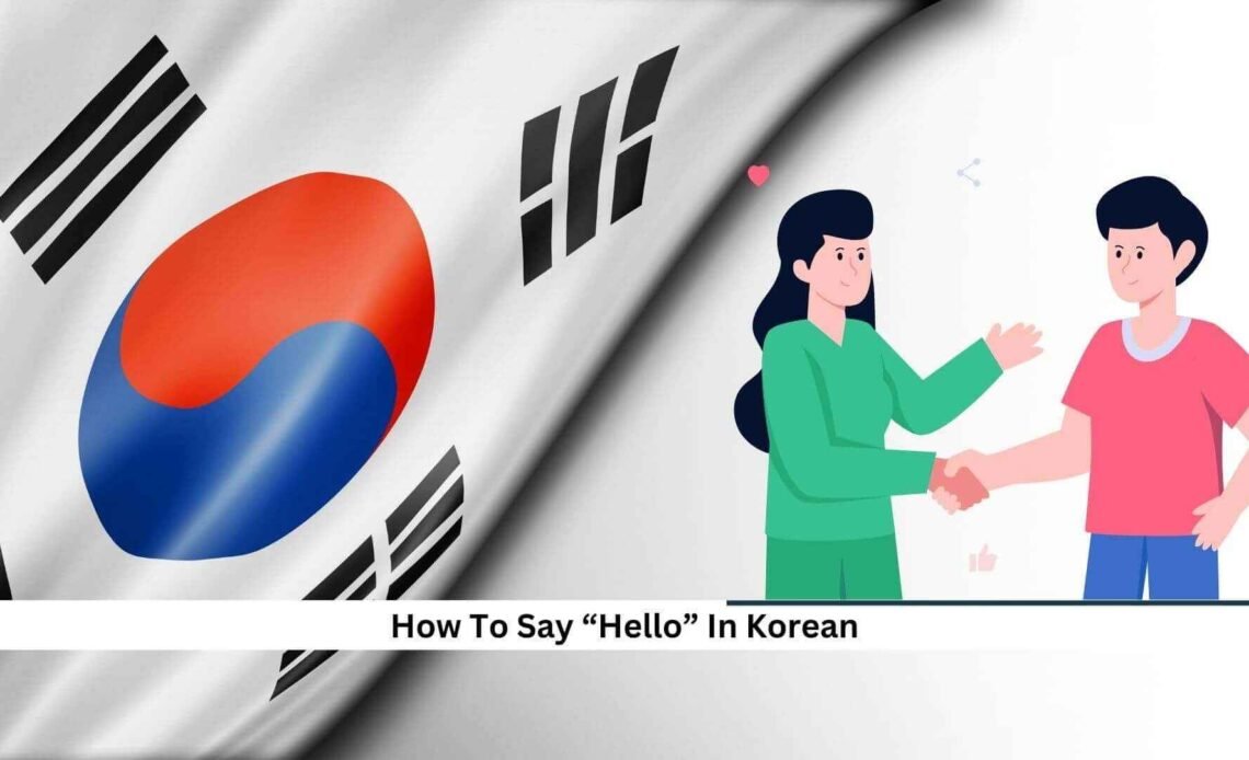 Hello in Korean