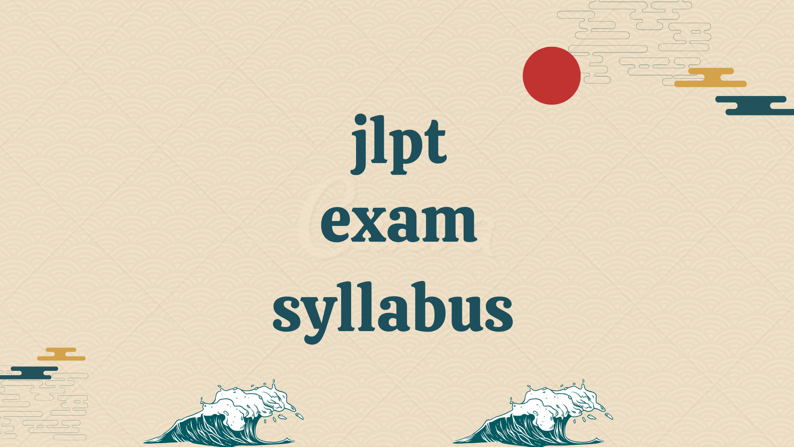 JLPT exam syllabus